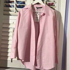 Pink Zara Button Down